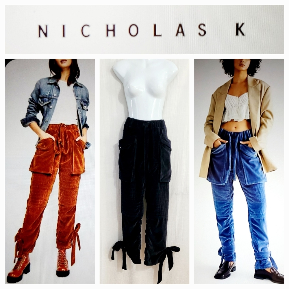 Nicholas K Velvet Cargo Joggers / M